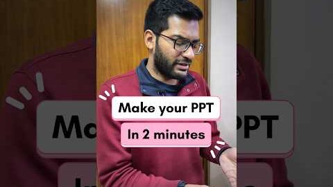 Make PPT in just 2 minutes ‼️🤩