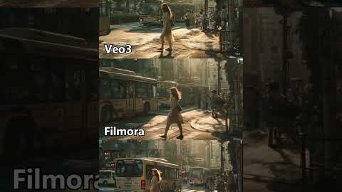 AI image to video test with Kling , Filmora，vs Google’s new Veo 3. #shorts  #kling #veo #veo3