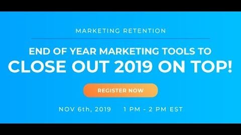 WEBINAR – Digital Marketing Tools to End 2019