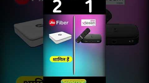 Jio Fiber VS Airtel Xstream Fiber 2023? Full compression video #jio #airtel #viral #shorts #ytshorts