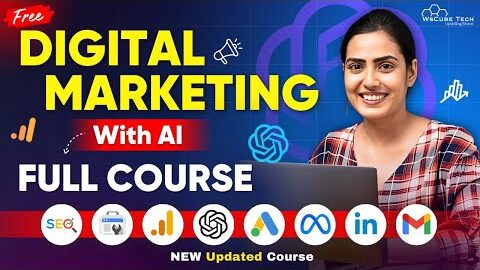 Digital Marketing with AI Full Course for Beginners in 4 HOURS – 2025 Updated [No Experience Needed]