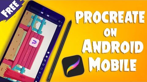 FREE PROCREATE on Android | Mobile Drawing App Review | Dream2animate