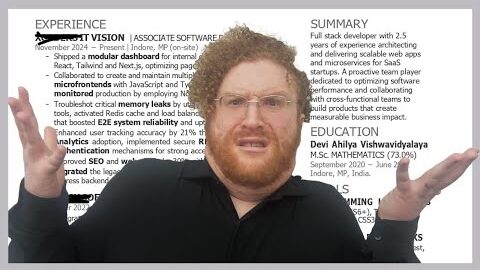 Software Engineer Resume Is Beyond COOKED | Recruiter Reviews Resumes EP 200