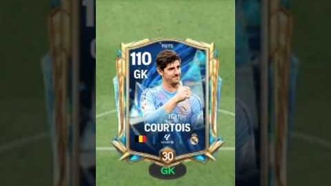 105 OVR COURTOIS TOTS GK FC MOBILE REVIEW| BETTER THAN SAVIC #fcmobile #fcmobile24 #fc25 #fcmobile25