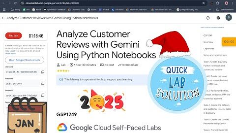 Analyze Customer Reviews with Gemini Using Python Notebooks #qwiklabs #GSP1249 [With Explanation🗣️]