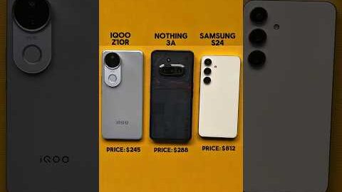NOTHING 3A vs iQOO Z10R vs Samsung S24 – Insane Speed Test Battle!