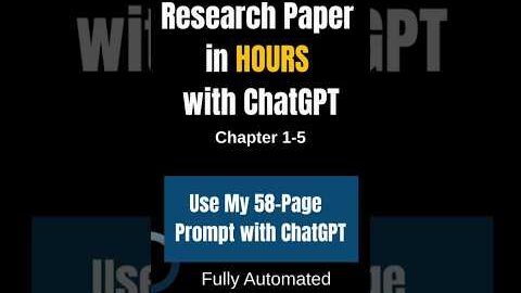 Write Research Paper With ChatGPT in Hours | Best AI for research paper writing