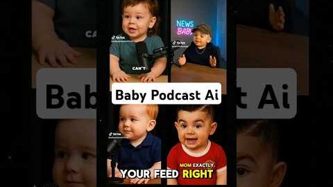 I Created a Viral AI Baby Podcast Video Using FREE Tools | Hedra ai tutorial