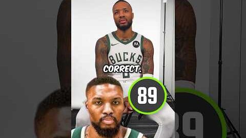 Damian Lillard Guessing His NBA 2k Ratings 🎮🍿