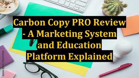 Carbon Copy PRO Review – A Marketing System and Education Platform Explained
