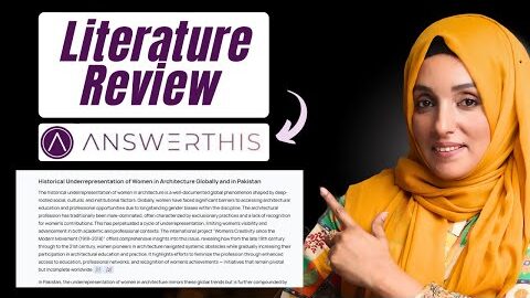 The FASTEST Way to Complete Literature Reviews with This AI Tool |@AnswerThisio