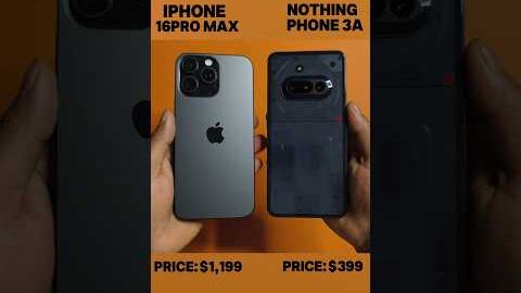 iphone 16 pro max Vs Nothing phone 3a Speed Test Comparison #shortfeed #shorts