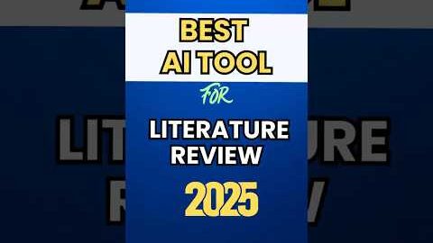Best AI Tool for Literature Review in 2025 I Better Than ChatGPT #phd #academicwriting