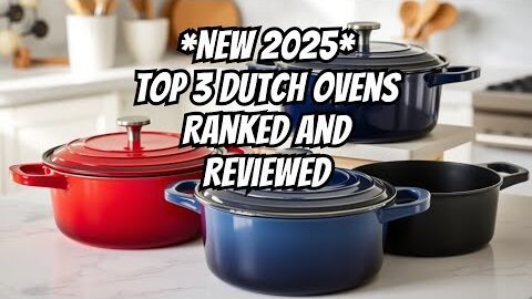 NEW Top 3 dutch ovens of 2025, top reviews and comparisons!
