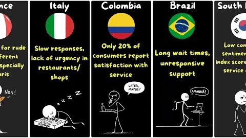 Worst Some Countries for Customer Service, According to Online Reviews