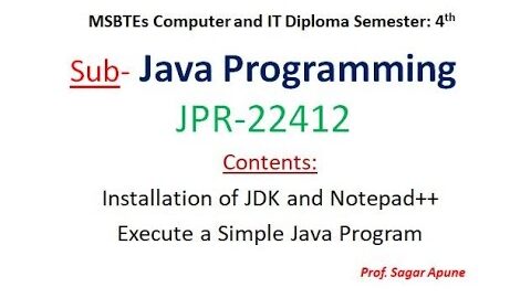 Java Installation and Execution in Marathi
