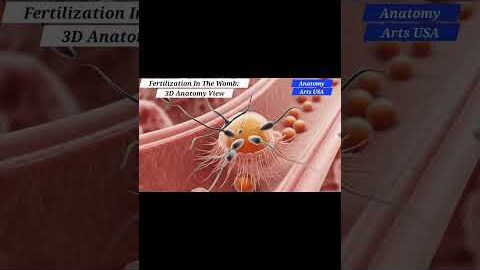 Fertilization In The Womb 3D Anatomy View | Gut Health | Anatomy Arts USA