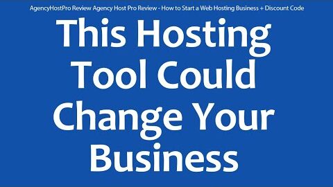 AgencyHostPro Review Agency Host Pro Review – How to Start a Web Hosting Business + Discount Code