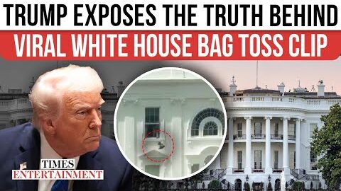 Mystery VIRAL Clip Shows Bag Hurled from White House Window; Trump Reviews The Video, Brands It FAKE