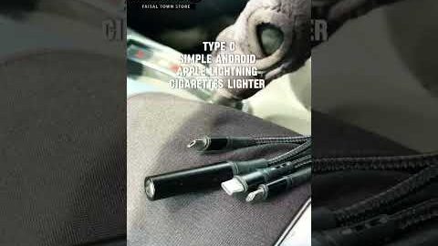 😱 Ek Cable, Teen Charging Ports + Lighter Bhi! Smoker Hazraat Ke Liye Perfect!