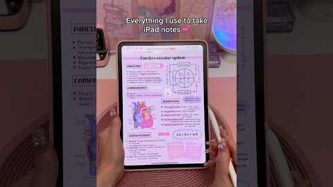Everything I use to take iPad notes 💕 iPad accessories | apple pencil | digital note taking | study
