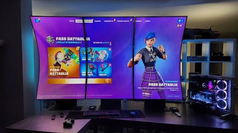Extreme gaming setup: 3x Odyssey ARK 55″