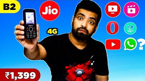 Jio Bharat B2 4G Phone Unboxing And Review ⚡️ Jio Apps, SIM, YouTube, WhatsApp, Battery – ₹1399