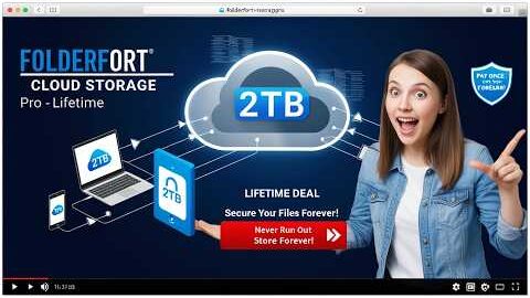 FolderFort 2TB Cloud Storage Pro – LIFETIME Subscription REVIEW & Pricing