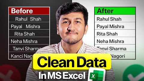 Remove Extra Spaces in Excel (TRIM Function) | Jatan Shah Tutorial & Review