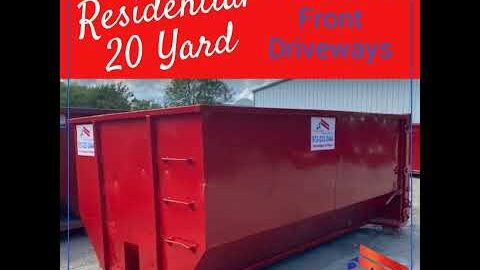 Residential Open Top Dumpster in Dallas