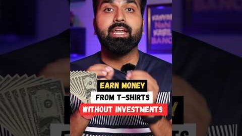 Earn Money from T-Shirts without Investment #shorts #viral #tshirts #earnmoney #canva