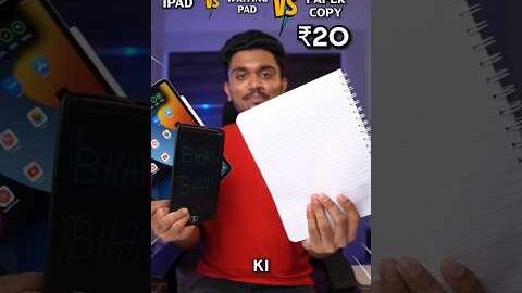 iPad vs Writing Pad vs Paper Copy #shorts