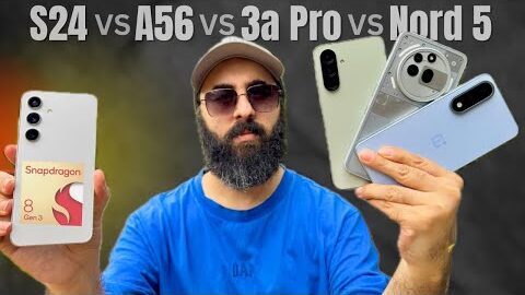 Samsung S24 vs Samsung A56 vs OnePlus Nord 5 vs Nothing Phone 3a Pro Camera Test & Comparison