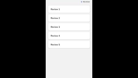 Reviews Mobile App