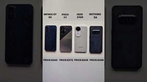 Ultimate Speed Test: Nothing 3a vs Infinix GT 30 vs Poco F7 vs iQOO Z10R