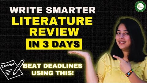 Literature Review in 3 Days! Step-by-Step Guide + AI Tools for PhD Students #sanrajeducation #phd