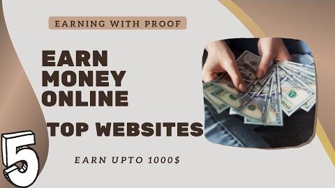 Earn Money Online || Top 5 websites || 100% Genuine || Work from home || #howtoearnmoneyonline