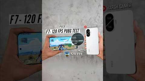 Poco F7 – 120FPS Pubg Test, Heating & Battery Test in 1 Minute 🔥