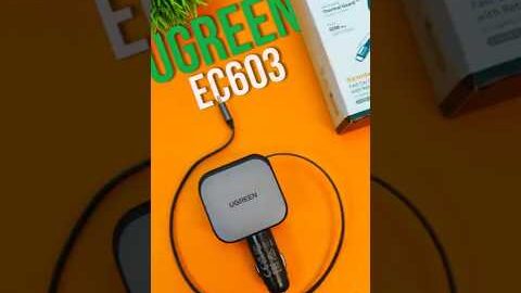 UGREEN EC603 90w Retractable Car Charger – МОЩНАЯ АВТО ЗАРЯДКА с Выдвижным Кабелем и 3 ПОРТАМИ!