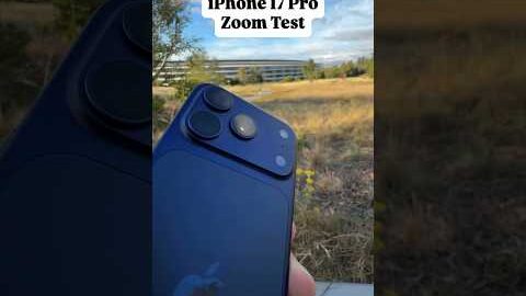 IPHONE 17 PRO TESTE DE ZOOM ! #smartphone #shorts