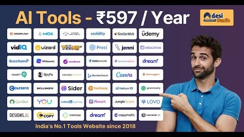 120+ Premium AI Tools Mega Sale! 1-year Access to Desi Bundle