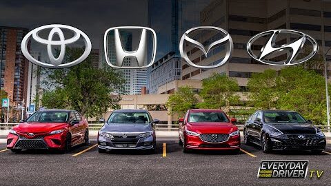 Camry, Accord, Mazda6, Sonata Comparison Review – Work Horse Sedans | Everyday Driver TV Season 7
