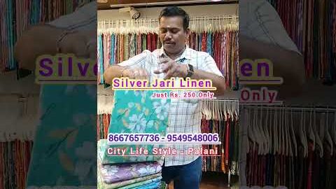 சில்வர் லினன் #trending #new #viralvideo #Tamil #designer #silk #online #shopping #sarees #palani