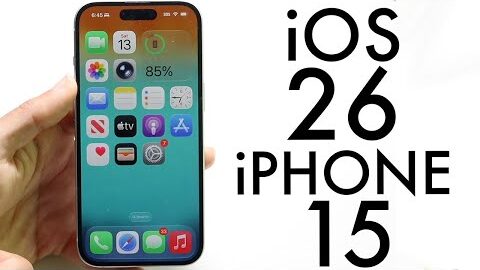 iOS 26 OFFICIAL On iPhone 15! (Review)