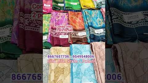 Combo Offer #trending #new #viralvideo #Tamil #designer #silk #online #shopping #sarees #palani