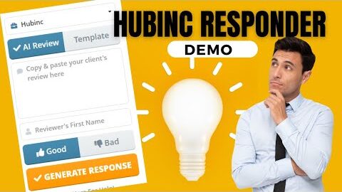HubInc Responder Demonstration – AI Software for Replying to Customer Reviews – Google, Yelp, Amazon