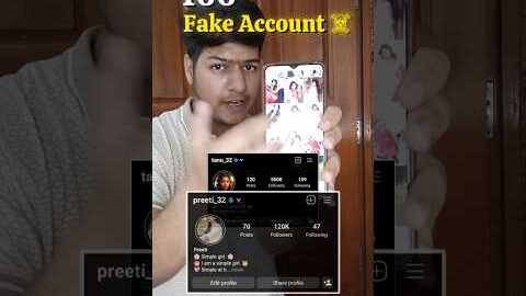 100 Fake Girl Instagram Account 💀 #shorts #minivlog #ashortaday #vlog #tranding #instagram