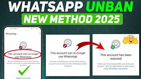 WhatsApp Ban New Solution 2025 || This account can no longer use WhatsApp Problem New Solution 2025