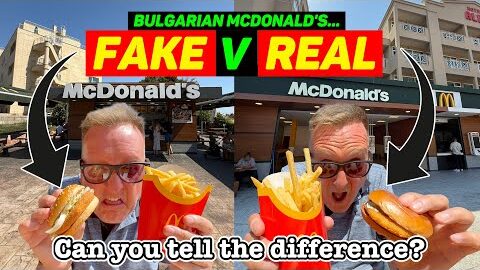 FAKE McDonald’s V REAL McDonald’s – Can you TELL the DIFFERENCE?