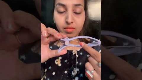 How to use slique threading tool of facial hair removal | #youtubeshorts #shorts